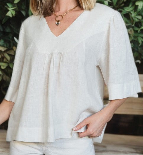 Amelie Linen Top