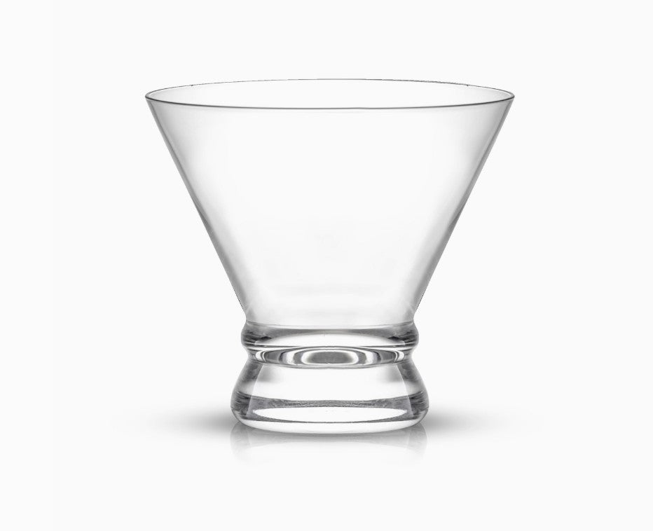 Afina Heavy Base Stemless Martini Glasses, Set of 4