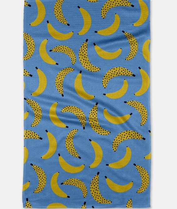 Blue Bananas Tea Towel