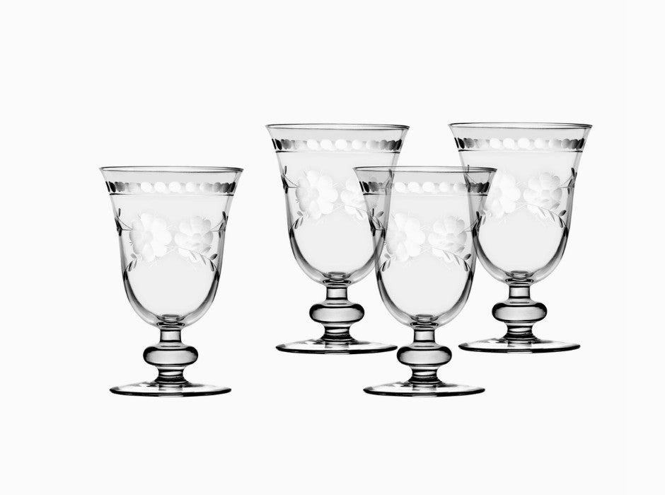Belle Fleur Goblet 9oz, set of 4