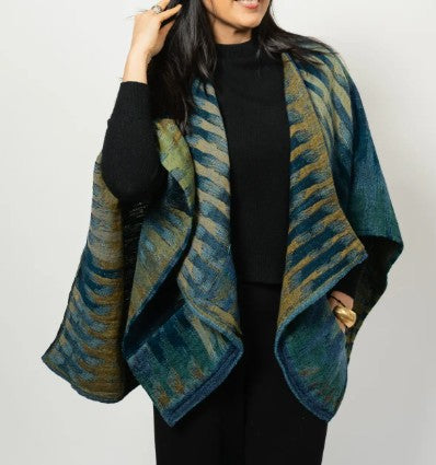 Boiled Merino Wool Poncho