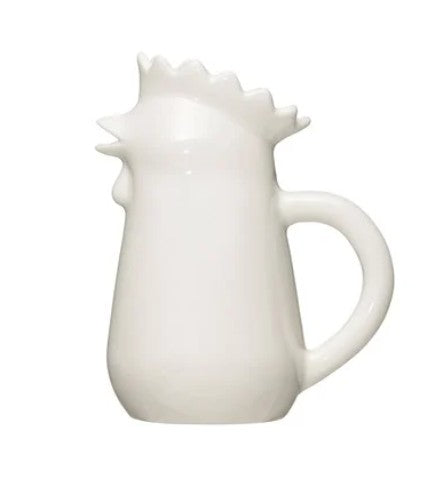 Chicken Pitcher, Stoneware 5.25"H