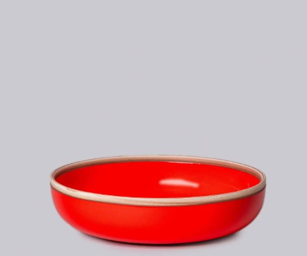 Coral Red Porcelain Bowl
