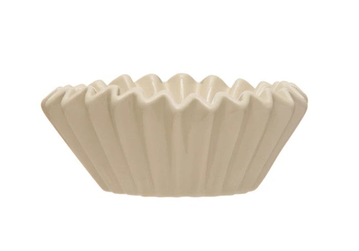 Stoneware Fluted Bowl