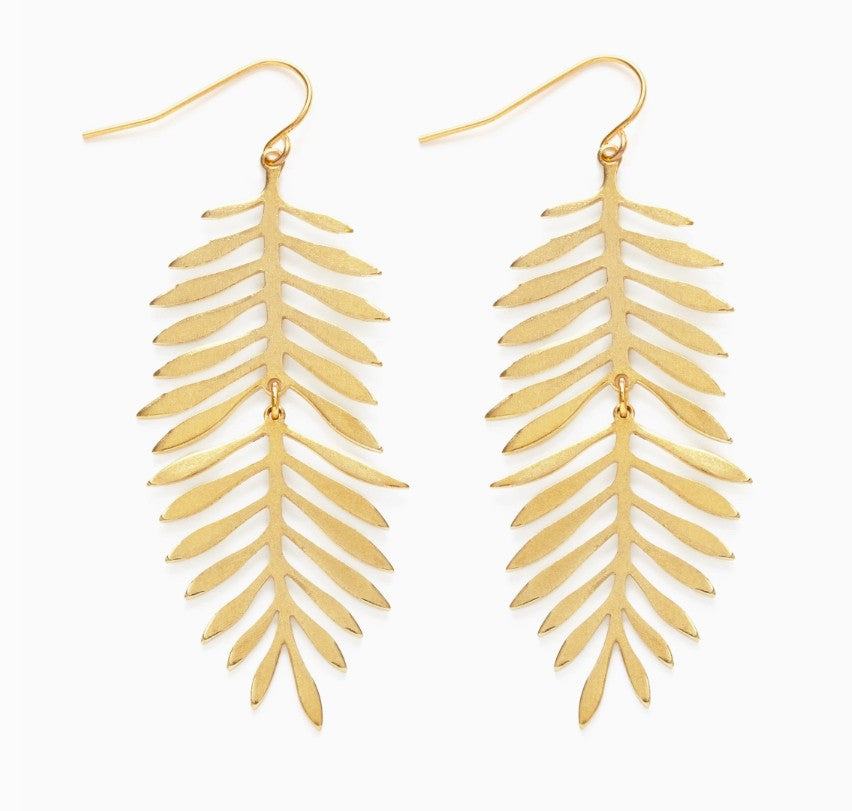 Large Fern Earrings