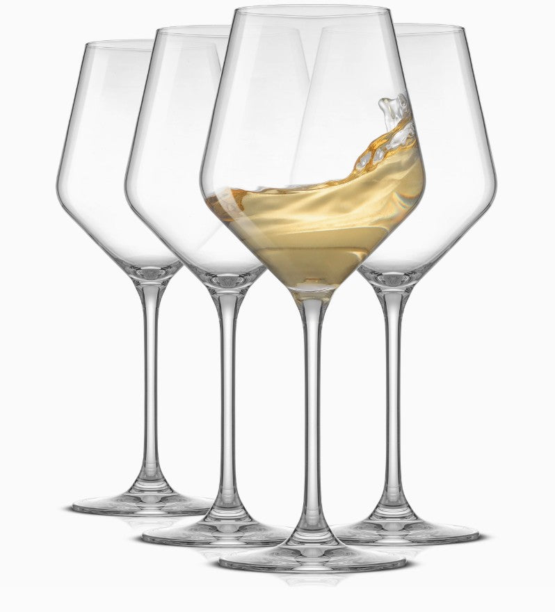Layla White Wine Glasses, 13.5 Oz Set of 4