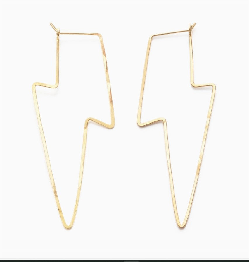 Lightning Bolt Stud Earrings