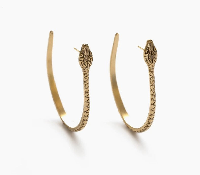 Ophidian Hoops- Gold