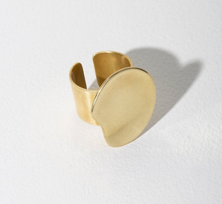 Palette Adjustable Ring | Brass