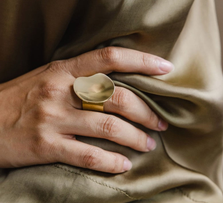Palette Adjustable Ring | Brass