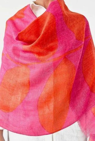 Plant Linen Scarf, Multiple Colors