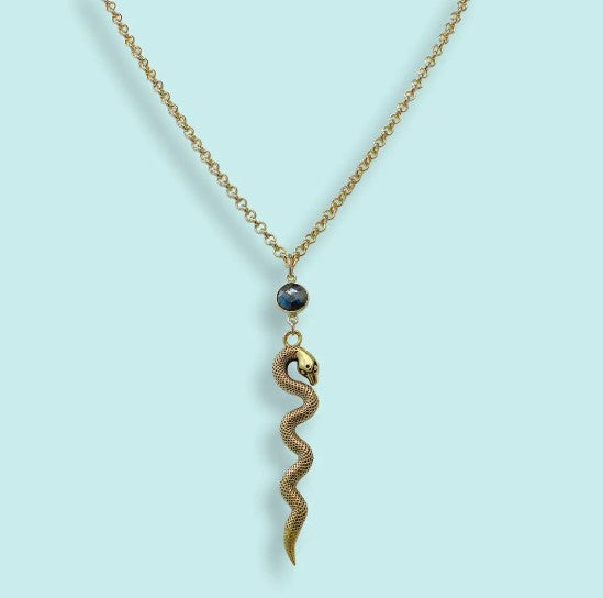 Labradorite Serpent Necklace