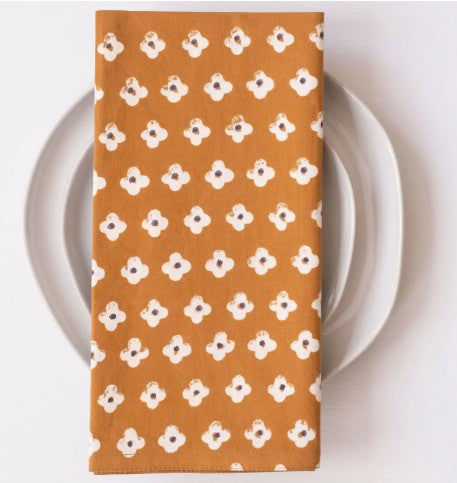 Suki Rust Block Printed Napkins - set of 4