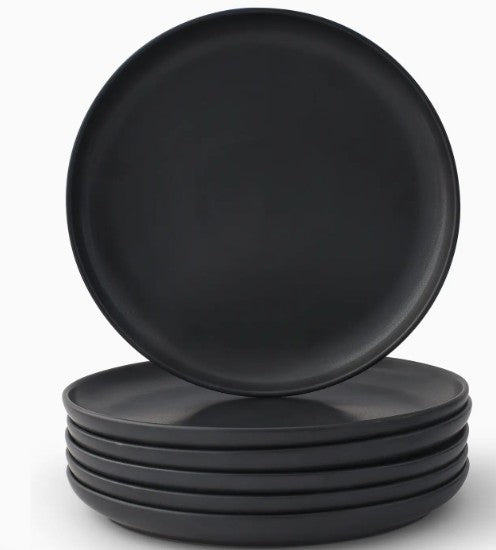 Stoneware Dinner Plate Set, 10.5". Set of 6