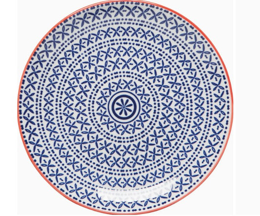 Blue Cross Appetizer Plate
