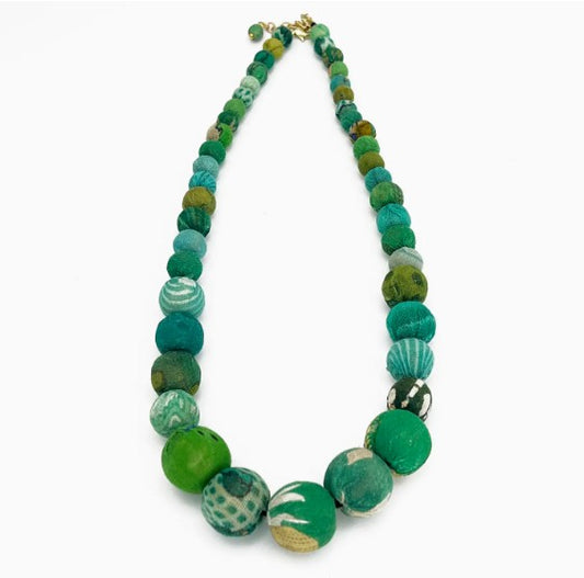 Aasha Cascade Seagrass Beaded Necklace
