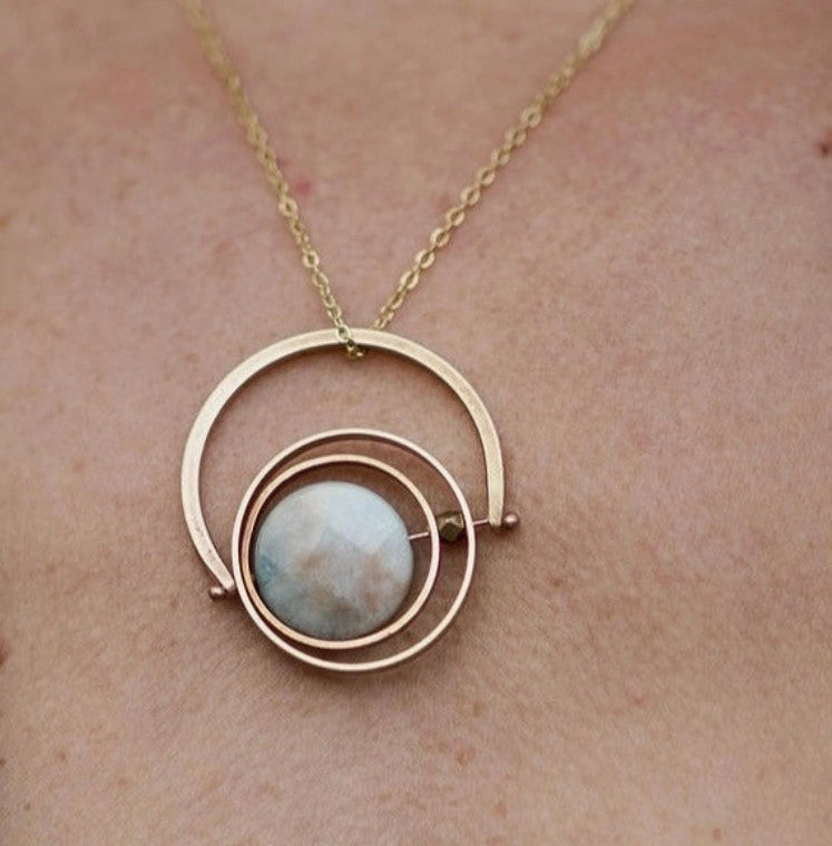 Aquamarine Kinetic Necklace