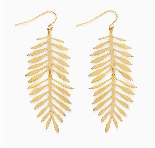Large Fern Earrings