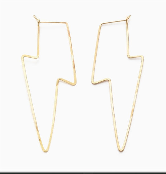 Lightning Bolt Stud Earrings