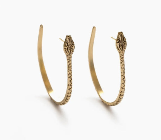 Ophidian Hoops- Gold