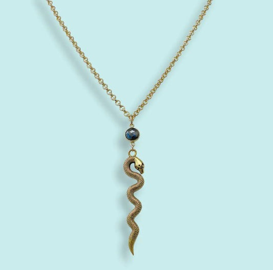 Labradorite Serpent Necklace