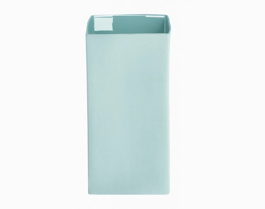 Blue Stoneware Cube Vases, medium