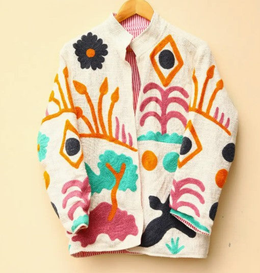 Hand Embroidered Suzani Jacket