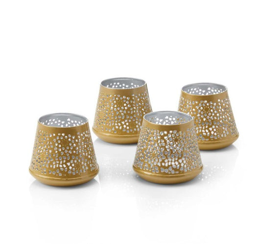Starflower Tea Light Lanterns, Set of 4