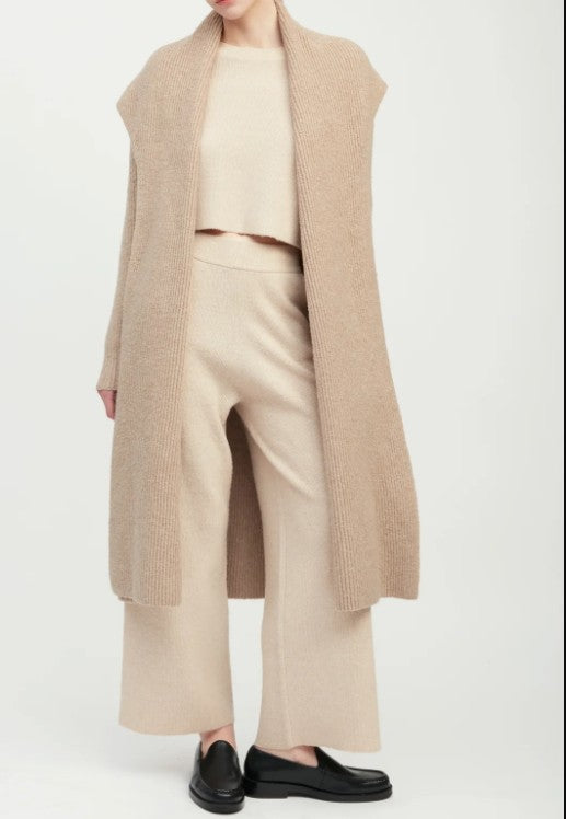 Wide Shawl Collared Long Cardigan