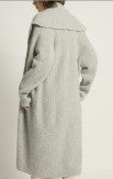 Wide Shawl Collared Long Cardigan